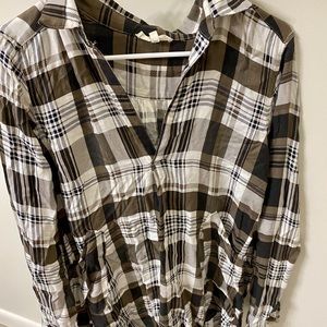 Plaid button down